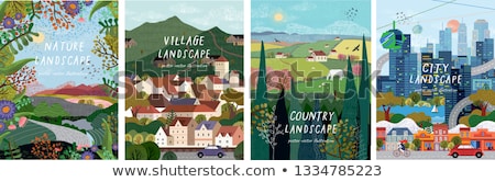 Сток-фото: Summer Landscape Background Vector