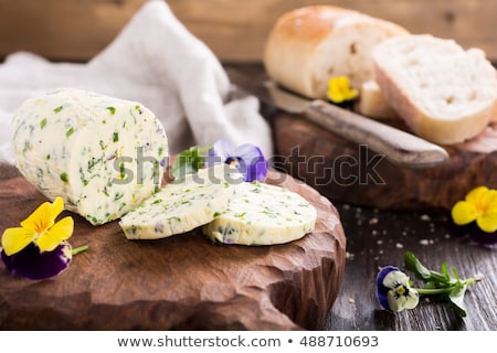 [[stock_photo]]: Herb Butter With Edible Flowers