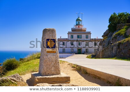 Stok fotoğraf: Finisterre Lighthouse At The End Of Saint James Spain