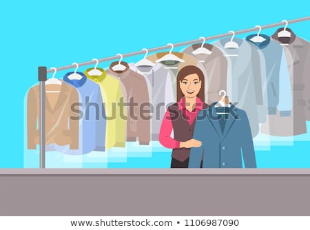 Stock fotó: Dry Cleaning And Laundering Concept Vector Illustration