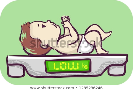 Stock photo: Baby Low Gain Weight Illustration