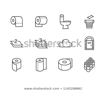 Stock photo: Towel Rolls Icon