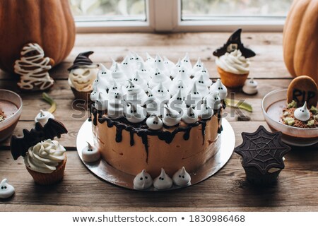 ストックフォト: Cupcake In Shape Of Ghost