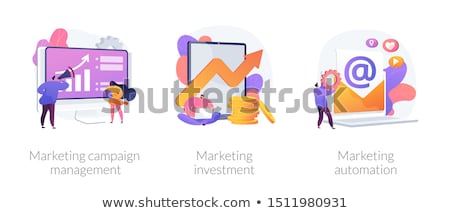 Foto stock: Marketing Automation Vector Concept Metaphors