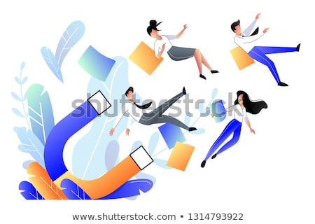 Zdjęcia stock: Customers Attraction Vector Concept Metaphor