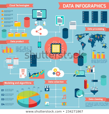 Stock foto: Abstract Data Server Set