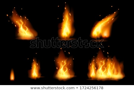 Foto stock: Burning Flame Of Fire