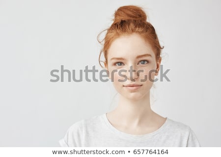 Foto stock: Beautiful Redhead Girl