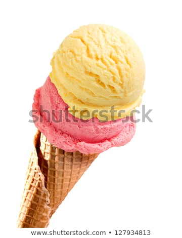 [[stock_photo]]: Studio Closeup Of Vanilla Ice Cream Cone