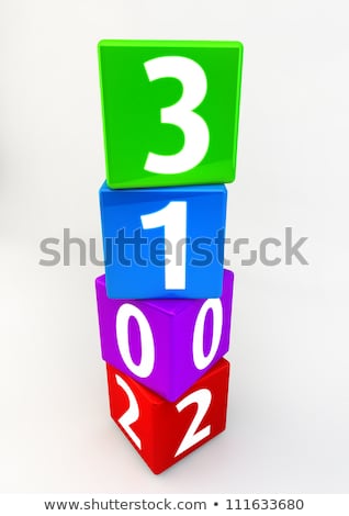 Vertical Located Numbered Boxes Showing The New Year Of 2013 [[stock_photo]] © grasycho