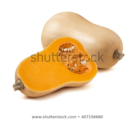 Foto stock: Butternut Pumpkin Isolated On White