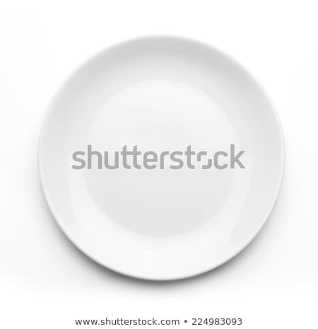 Сток-фото: White Plate And Utensil