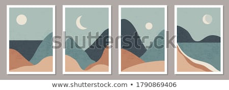 Stock fotó: Landscape With The Moon