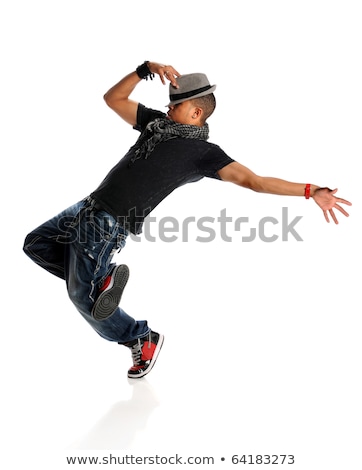 Foto stock: Black Man Dancing Hip Hop