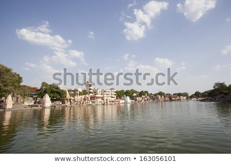 Foto stock: Shipra Ghat At Shipra River Ujjain Madhya Pradesh India