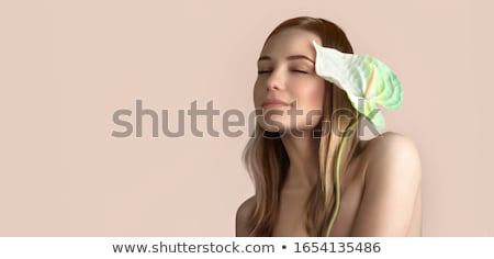 Сток-фото: Gentle Girl With Calla Flower