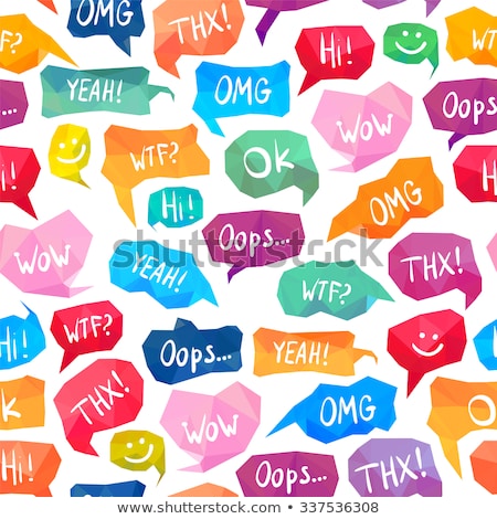 Stockfoto: Oops Internet Acronym Chat Bubble Illustration