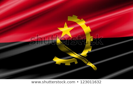 ストックフォト: Angola Waving Flag