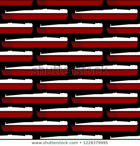 Сток-фото: Coffin And Soul Pattern Religion Background Wooden Casket And