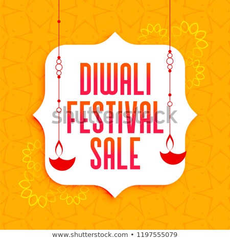 Stock photo: Awesome Diwali Lamps For Festival Sale Background