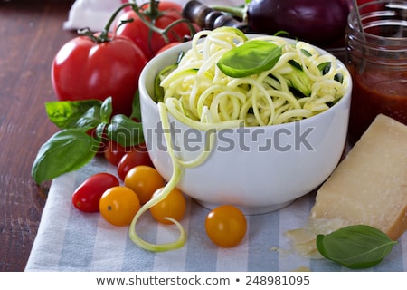 Stock fotó: Raw Zucchini Noodles
