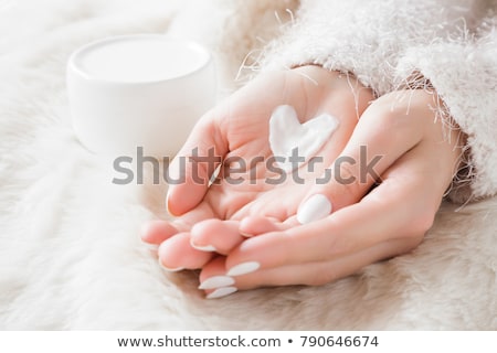 Stock photo: Beautiful Woman With Moisturizing Creme