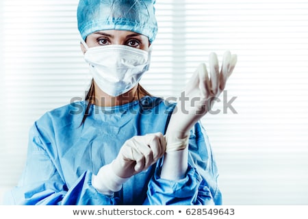 Foto stock: Female Surgeon Face Portrait