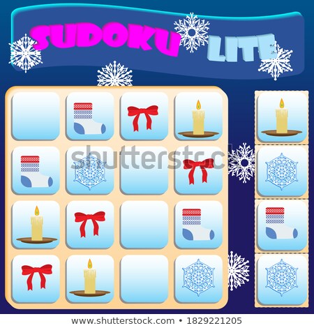 Foto stock: Sudoku Game Candles