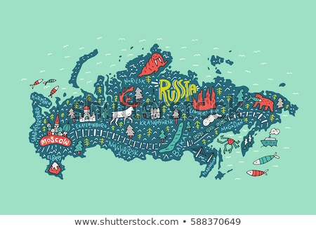 [[stock_photo]]: Russia Poster With Souvenirs Vector Illustration