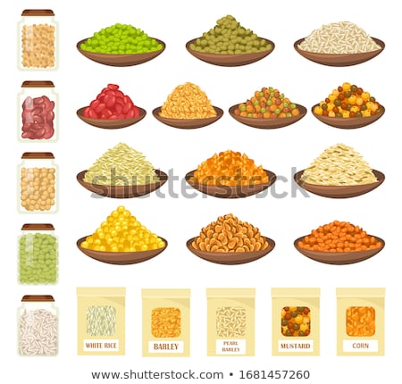 Foto stock: Vector Set Of Rice