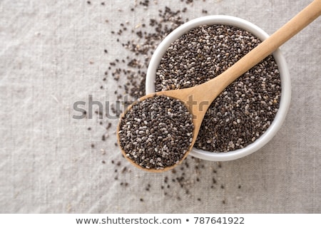 Stock fotó: Healthy Chia Seeds In Bowl