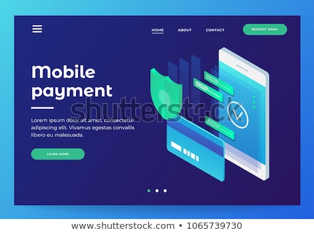 Foto stock: Payment Processing Concept Landing Page