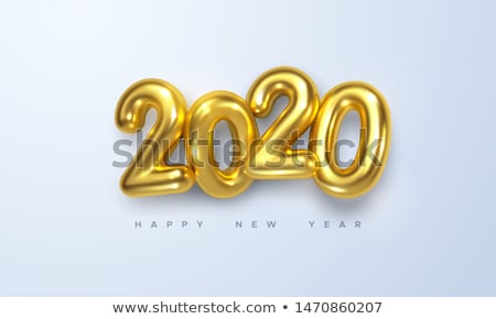 Stockfoto: 2020 New Year Isolated 3d Illustration