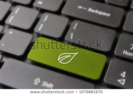 Foto stock: Recycle Symbol On A Computer Keyboard