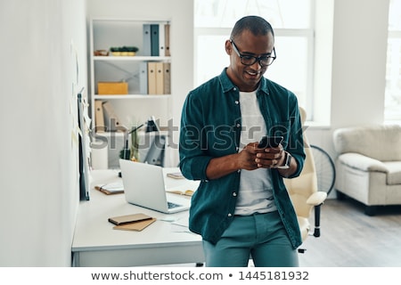 Сток-фото: Man Texting