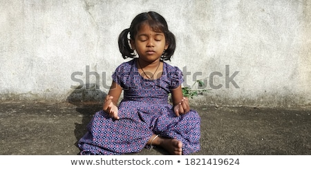 ストックフォト: Indian Girl In Meditation