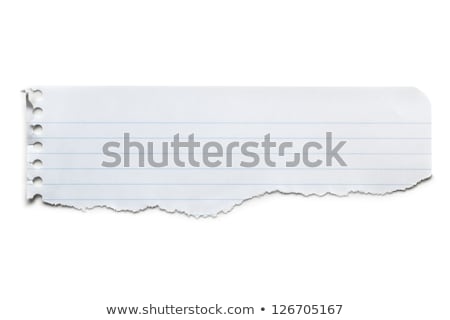 [[stock_photo]]: Torn Lined Paper Banner Isolated