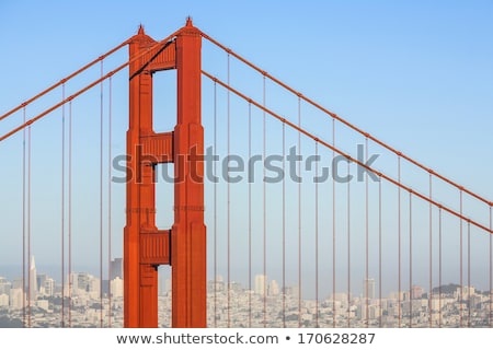 Foto stock: Famous San Francisco Golden Gate Bridge In Late Afternoon Light