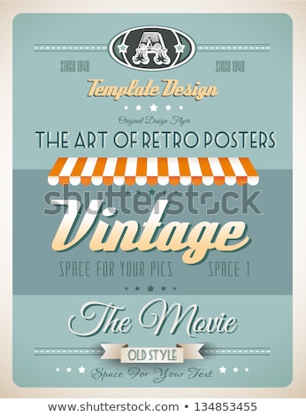 Foto stock: Vintage Retro Page Template For A Variety Of Purposes