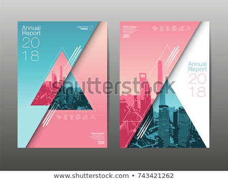 Stock foto: Modern Vector Abstract Brochure Report Design Template