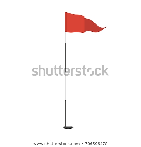 Сток-фото: Vector Background For Golf Golf Flag