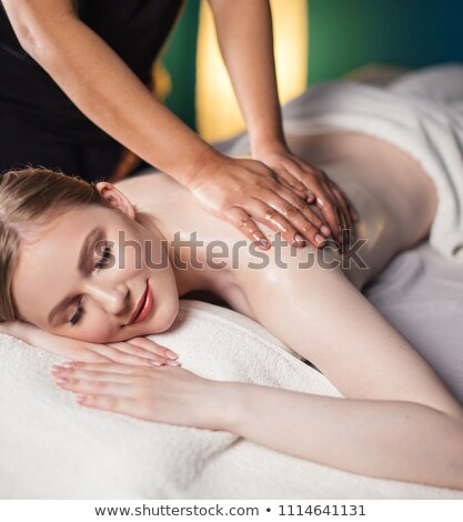 Stockfoto: Pretty Woman Enjoying A Massage