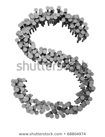 Stock photo: Alphabet Made From Hammered Nails Letter I