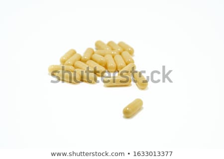 Stock photo: Pills On White Background Pharmacy Concept