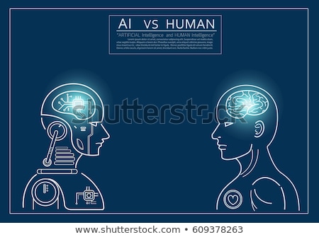 Stock foto: Man Vs Artificial Intelligence