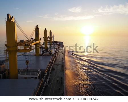 Zdjęcia stock: Cargo Ships On The Horizon