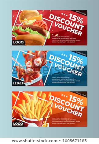 ストックフォト: Fast Food Banner Design