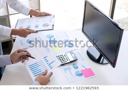 Business Accountant Or Banker Business Partner Calculate And An Stock foto © Freedomz