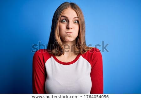 Foto stock: Woman Making A Funny Grimace