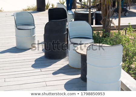 Сток-фото: Old Colored Barrels For Oil Products